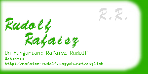 rudolf rafaisz business card
